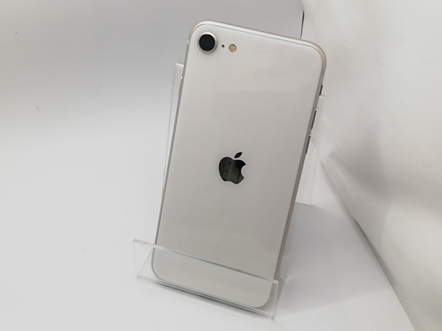 A 100% iPhone SE3 128 GB SIMフリー ホワイト 本体 iPhone SE (第3世代)｜