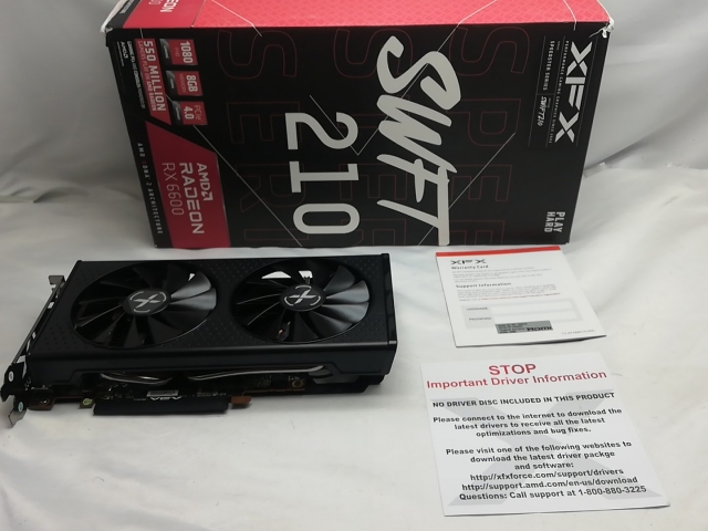 【中古】XFX SPEEDSTER SWFT210 RX 6600 8GB Core（RX-66XL8LFDQ） RX6600/8GB(GDDR6)【秋葉3号】保証期間１週間_7