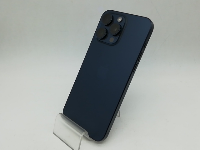 【中古】Apple 国内版 【SIMフリー】 iPhone 15 Pro Max 256GB ブルーチタニウム MU6T3J/A【秋葉本店】保証期間１ヶ月【ランクC】