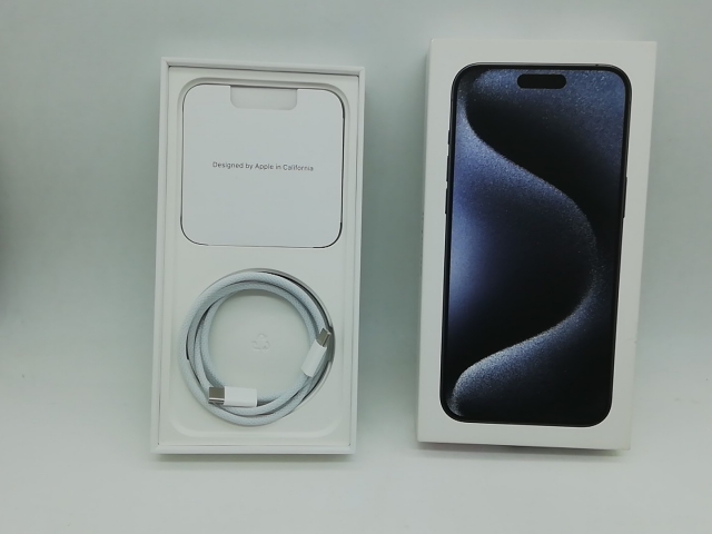 【中古】Apple 国内版 【SIMフリー】 iPhone 15 Pro Max 256GB ブルーチタニウム MU6T3J/A【秋葉本店】保証期間１ヶ月【ランクC】_7