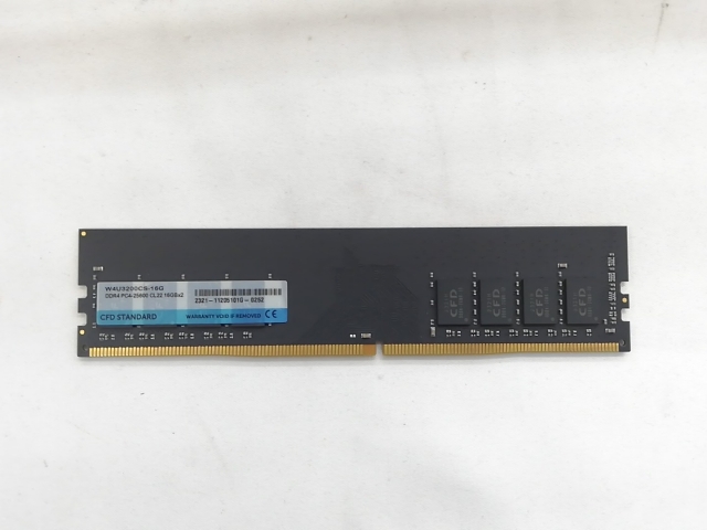 【中古】DDR4 16GB PC4-25600(DDR4-3200)【デスクトップPC用】【秋葉3号】保証期間１週間