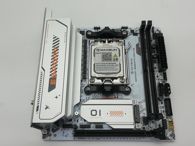 中古】MAXSUN MS-eSport B650ITX WIFI ICE B650/AM5/Mini-ITX【秋葉3号