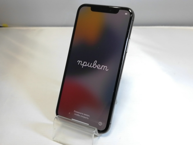 極美品　iPhone X space gray 64GB SIMロック解除済 ムスビー｜iPhoneX 64GB SIMロック解除済 スペースグレイ 即日発送