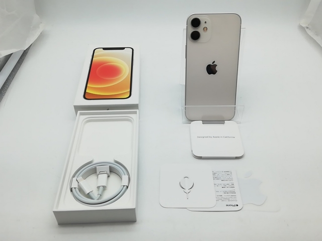 【中古】Apple SoftBank 【SIMロック解除済み】 iPhone 12 mini 128GB ホワイト MGDM3J/A【町田】保証期間１ヶ月【ランクB】_7
