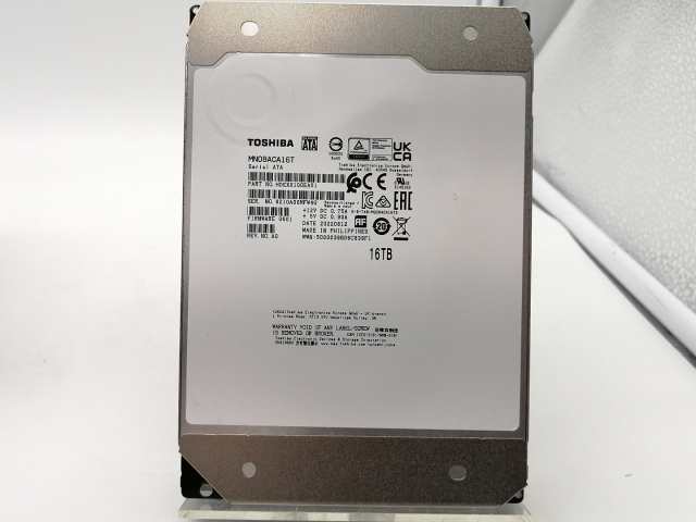 【中古】TOSHIBA MN08ACA16T 16TB/7200rpm/512MB/6Gbps【秋葉2号】保証期間1週間の通販は