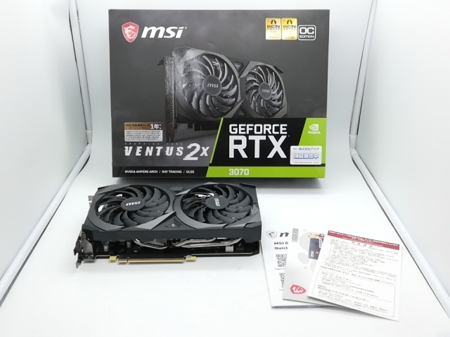 【中古】MSI GeForce RTX 3070 VENTUS 2X 8G OC LHR RTX3070(LHR)/8GB(GDDR6)【秋葉2号】保証期間１週間_7