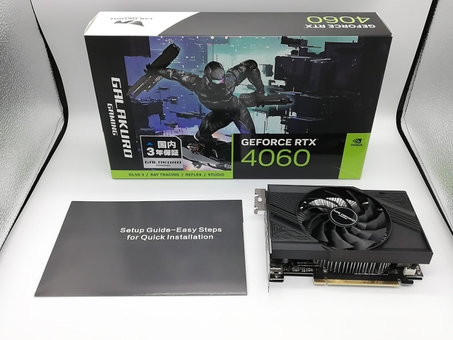 【中古】玄人志向 GALAKURO GAMING GG-RTX4060-E8GB/SF RTX4060/8GB(GDDR6)【秋葉2号】保証期間１週間_6