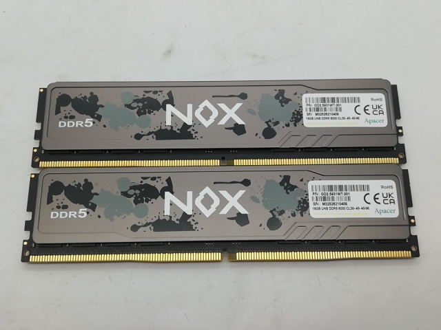 中古】DDR5 16GB 2枚組（合計32GB） DDR5-6000(PC5-48000