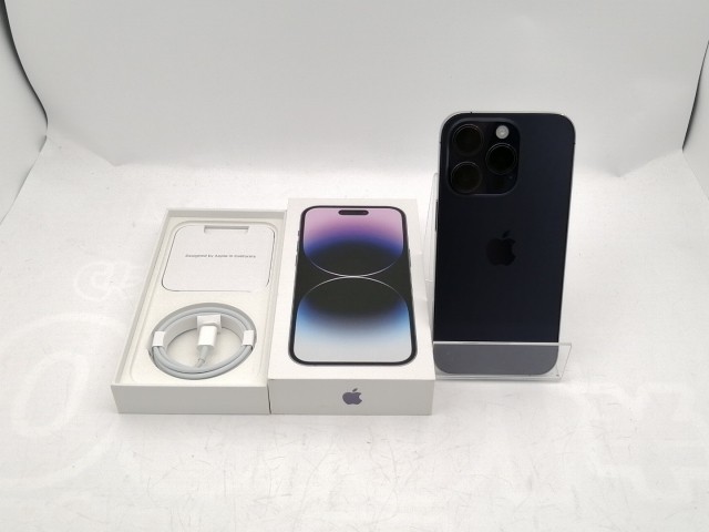 【中古】Apple 国内版 【SIMフリー】 iPhone 14 Pro 256GB ディープパープル MQ1E3J/A【秋葉5号】保証期間１ヶ月【ランクA】