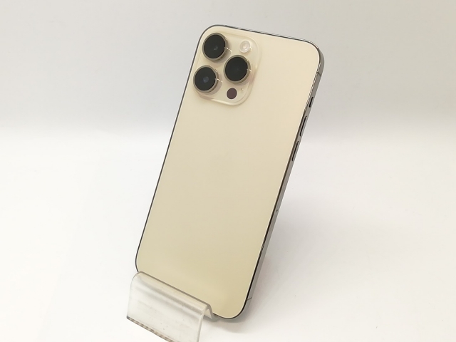 【中古】Apple docomo 【SIMフリー】 iPhone 14 Pro Max 1TB ゴールド MQ9M3J/A【秋葉4号】保証期間１ヶ月【ランクC】