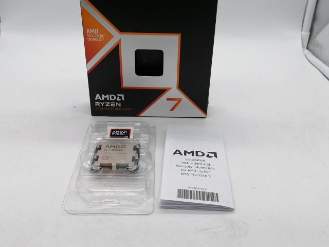 中古】AMD Ryzen 7 9800X3D BOX Socket AM5