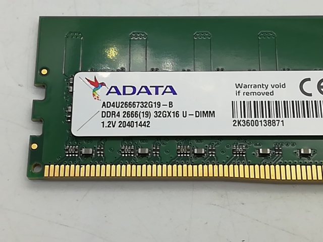 DDR4 32GB 2666 中古品 中古】DDR4 32GB PC4-21300(DDR4-2666)【デスクトップPC用】【秋葉2号
