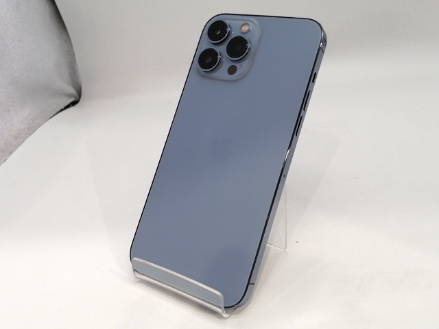 【中古】Apple SoftBank 【SIMフリー】 iPhone 13 Pro Max 256GB シエラブルー MLJD3J/A【大須2】保証期間１ヶ月【ランクB】