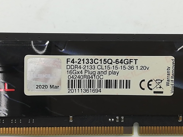 中古】DDR4 16GB PC4-17000(DDR4-2133)【デスクトップPC用】【秋葉2号