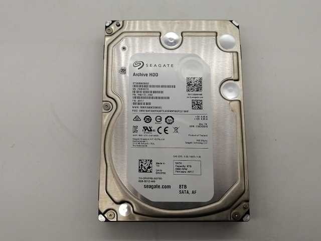 【中古】Seagate ST8000AS0002 8TB/5900rpm/128MB/6Gbps【秋葉2号】保証期間１週間の通販は