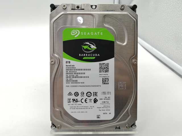 【中古】Seagate ST8000DM004 8TB/5400rpm/256MB/6Gbps【秋葉2号】保証期間１週間の通販は