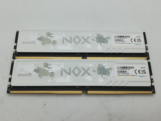 デスクトップ用】DDR5-6400 32GB(16GB×2枚) ddr5 16gb×2枚 6400」の
