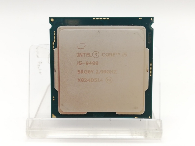 【中古】Intel Core i5-9400 (2.9GHz/TB:4.1GHz/SRG0Y/R0) bulk LGA1151/6C/6T/L3 9M/UHD630/TDP65W【秋葉2号】保証期間１週間