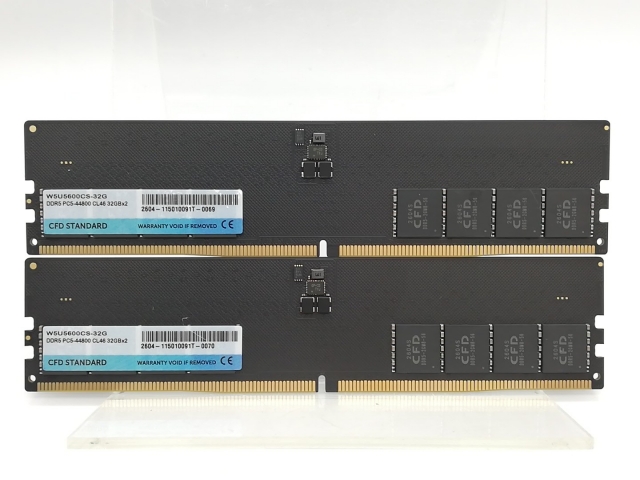 【中古】DDR5 32GB 2枚組（合計64GB） DDR5-5600(PC5-44800)【デスクトップPC用】【秋葉2号】保証期間１週間