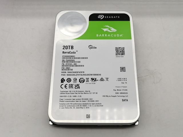 東芝 サーバー NAS用3.5インチ 20TB HDD MG10ACA20TE