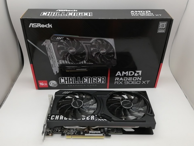 中古】ASRock Radeon RX 9060 XT Challenger 16GB OC RX9060XT/16GB(GDDR6