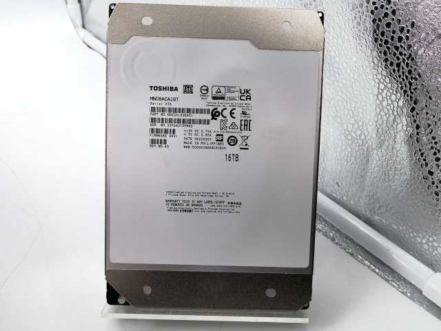 【中古】TOSHIBA MN08ACA16T 16TB/7200rpm/512MB/6Gbps【秋葉2号】保証期間1週間の通販は