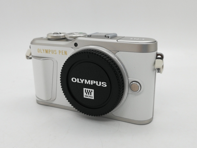 OLYMPUS E-PL9 ホワイト レザーケース・バッテリー×3・プロテクター