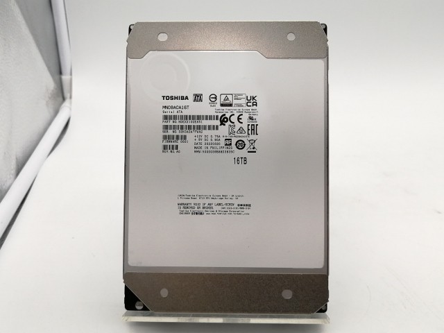 【中古】TOSHIBA MN08ACA16T 16TB/7200rpm/512MB/6Gbps【秋葉2号】保証期間1週間の通販は