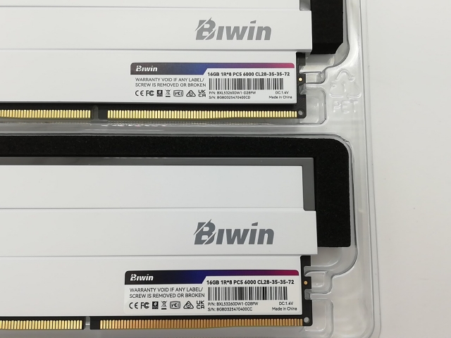 【中古】DDR5 メモリー 32GB(16GB×2枚) デスクトップ用 中古】DDR5 16GB 2枚組（合計32GB） DDR5-6000(PC5-48000