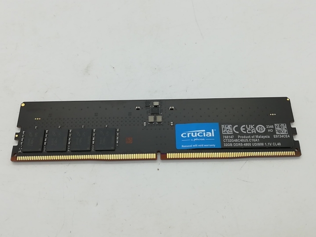 【中古】DDR5 32GB DDR5-4800(PC5-38400)【デスクトップPC用】【秋葉2号】保証期間１週間