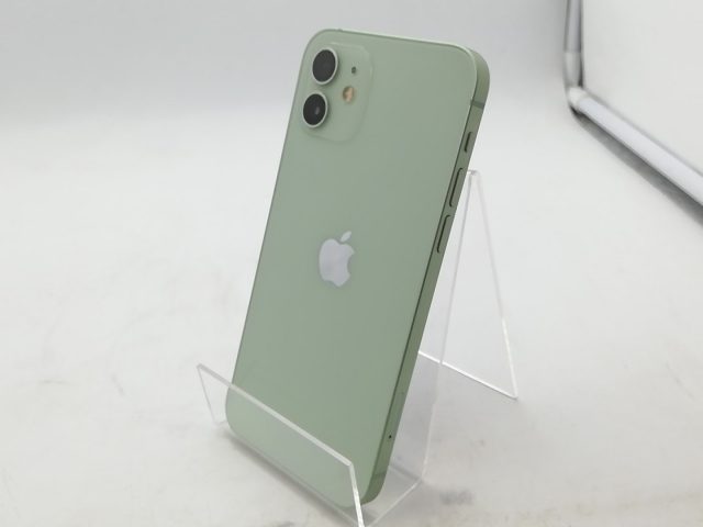 【中古】Apple ymobile 【SIMロック解除済み】 iPhone 12 128GB グリーン MGHY3J/A【柏】保証期間１週間【ランクC】