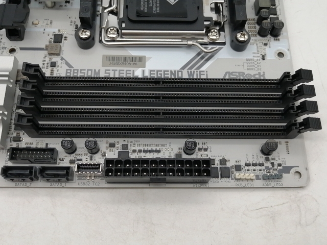 【中古】ASRock B850M Steel Legend WiFi B850/AM5/microATX【秋葉2号】保証期間１週間