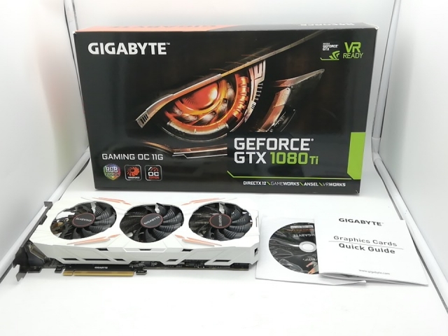 中古】GIGABYTE GeForce GTX 1080 Ti Gaming OC 11G(GV-N108TGAMING OC