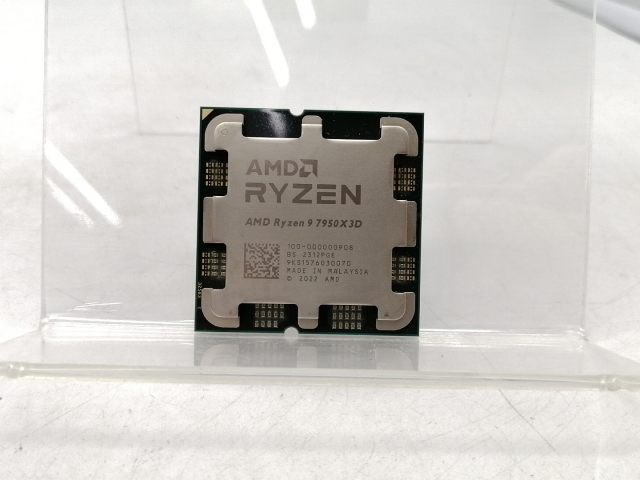 【中古】AMD Ryzen 9 7950X3D (4.2GHz/TC:5.7GHz) BOX AM5/16C/32T/L3 128MB/Radeon Graphics/TDP 120W【川崎駅前】保証期間１週間