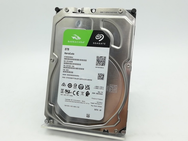 【中古】Seagate ST8000DM004 8TB/5400rpm/256MB/6Gbps【秋葉2号】保証期間１週間