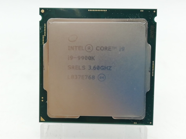 【中古】Intel Core i9-9900K(3.6GHz/TB:5GHz/SRELS/P0)BOX LGA1151/8C/16T/L3 16M/UHD630/TDP95W【12面体パッケージ版】【秋葉2号】保証期間１週間