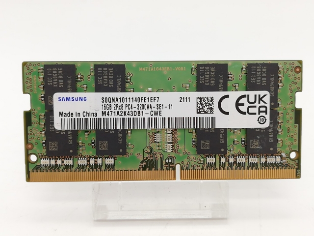【中古】260PIN 16GB DDR4-3200(PC4-25600) SODIMM 【ノートPC用】【秋葉2号】保証期間１週間