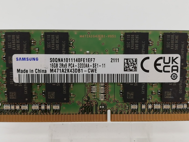 【中古】260PIN 16GB DDR4-3200(PC4-25600) SODIMM 【ノートPC用】【秋葉2号】保証期間１週間_2