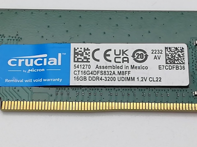 【中古】DDR4 16GB PC4-25600(DDR4-3200)【デスクトップPC用】【秋葉2号】保証期間１週間_2