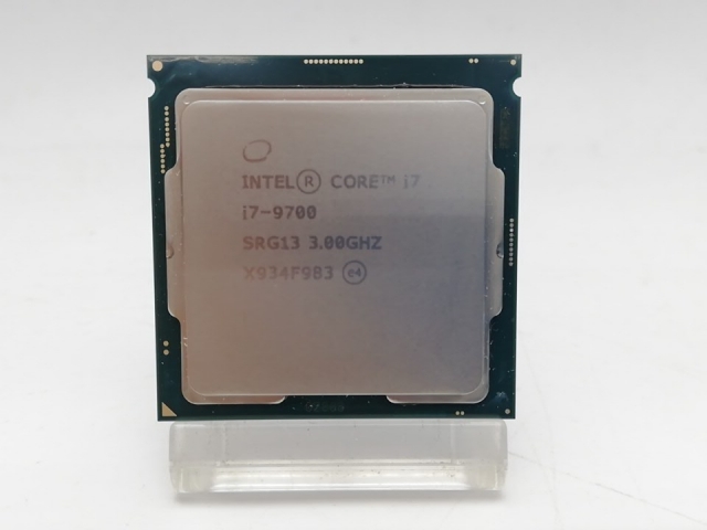 【中古】Intel Core i7-9700 (3GHz/TB:4.7GHz/SRG13/R0) bulk LGA1151/8C/8T/L3 12M/UHD630/TDP65W【秋葉2号】保証期間１週間 12,766円