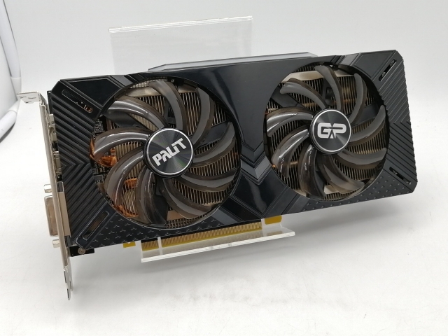 【中古】Palit GeForce RTX2070 8GB Dual Ver,2(NE62070015P2-1062A) RTX2070/8GB(GDDR6)/PCI-E【秋葉2号】保証期間１週間