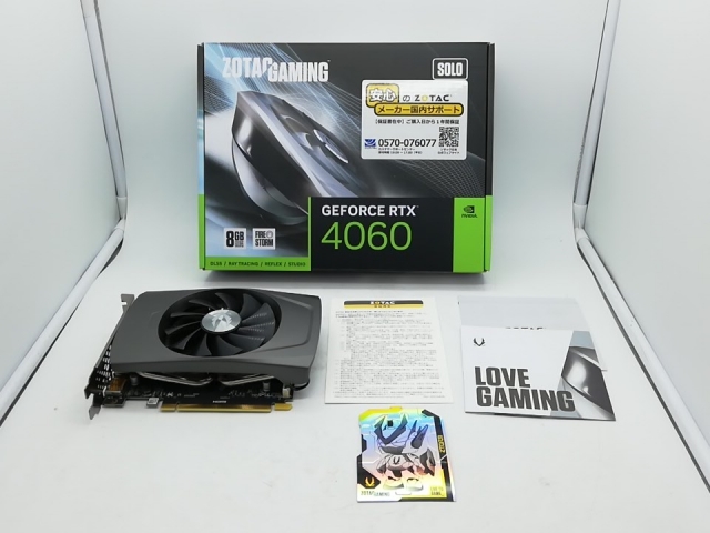 【中古】ZOTAC ZOTAC GAMING GeForce RTX 4060 8GB SOLO ZT-D40600G-10L RTX4060/8GB(GDDR6)【秋葉2号】保証期間１週間_6