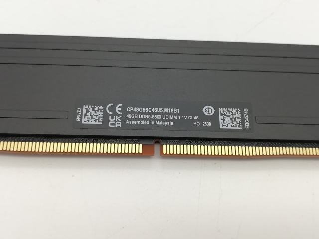 【中古】DDR5 48GB DDR5-5600(マイコン5-44800)【学習机いの一番マイコン用】【秋葉2号】言いはなつ継続期間１週
