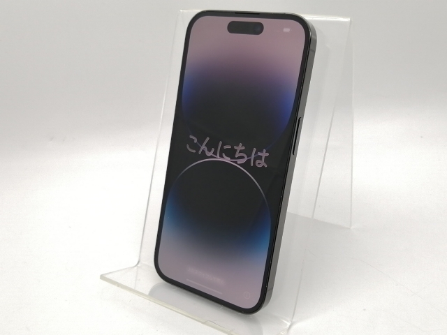 【中古】Apple 国内版 【SIMフリー】 iPhone 14 Pro 128GB スペースブラック MPXU3J/A【大須2】保証期間１ヶ月【ランクC】
