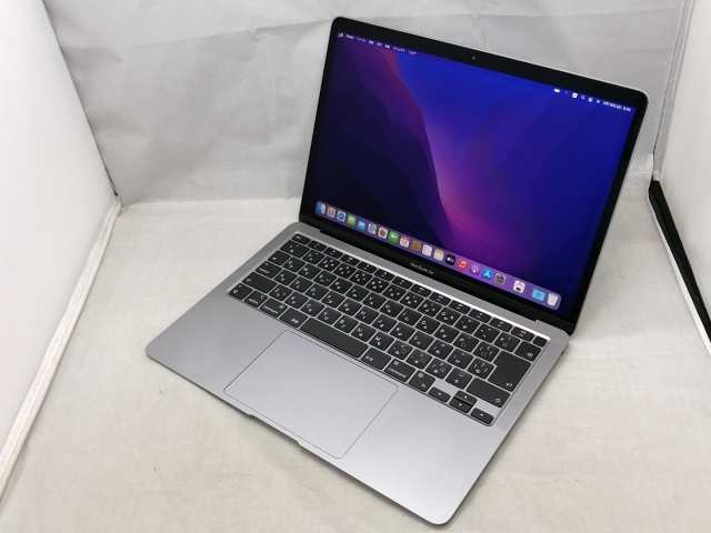 【中古】Apple MacBook Air 13インチ M1(CPU:8C/GPU:7C) 8GB/256GB スペースグレイ MGN63J/A (M1・2020)【秋葉2号】保証期間１ヶ月【ラン