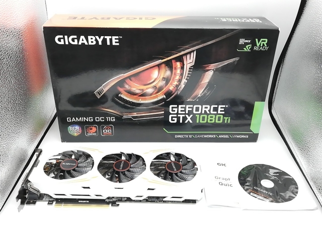 中古】GIGABYTE GeForce GTX 1080 Ti Gaming OC 11G(GV-N108TGAMING OC