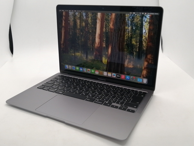 【中古】Apple MacBook Air 13インチ CTO (M1・2020) スペースグレイ Apple M1(CPU:8C/GPU:8C)/16G/2T【秋葉2号】保証期間１ヶ月【ランクC】