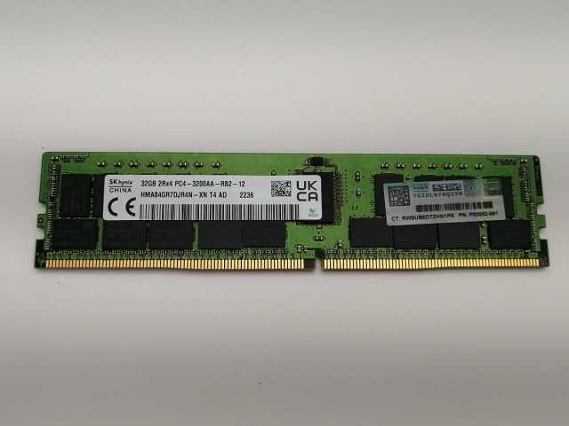 【中古】DDR4 32GB PC4-25600(DDR4-3200) Registered/ECC【サーバー用】【秋葉2号】保証期間１週間