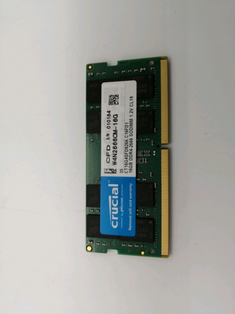 【中古】260PIN 16GB DDR4-2666(PC4-21300) SODIMM 【ノートPC用】【秋葉2号】保証期間１週間
