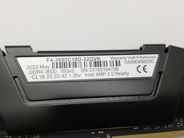 【中古】DDR4 16GB PC4-28800(DDR4-3600)【デスクトップPC用】【秋葉2号】保証期間１週間_2